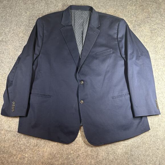 Oak Hill Other - Oak Hill Sport Coat Mens 4XL Blue 2 Button Blazer Jacket Casual Dress